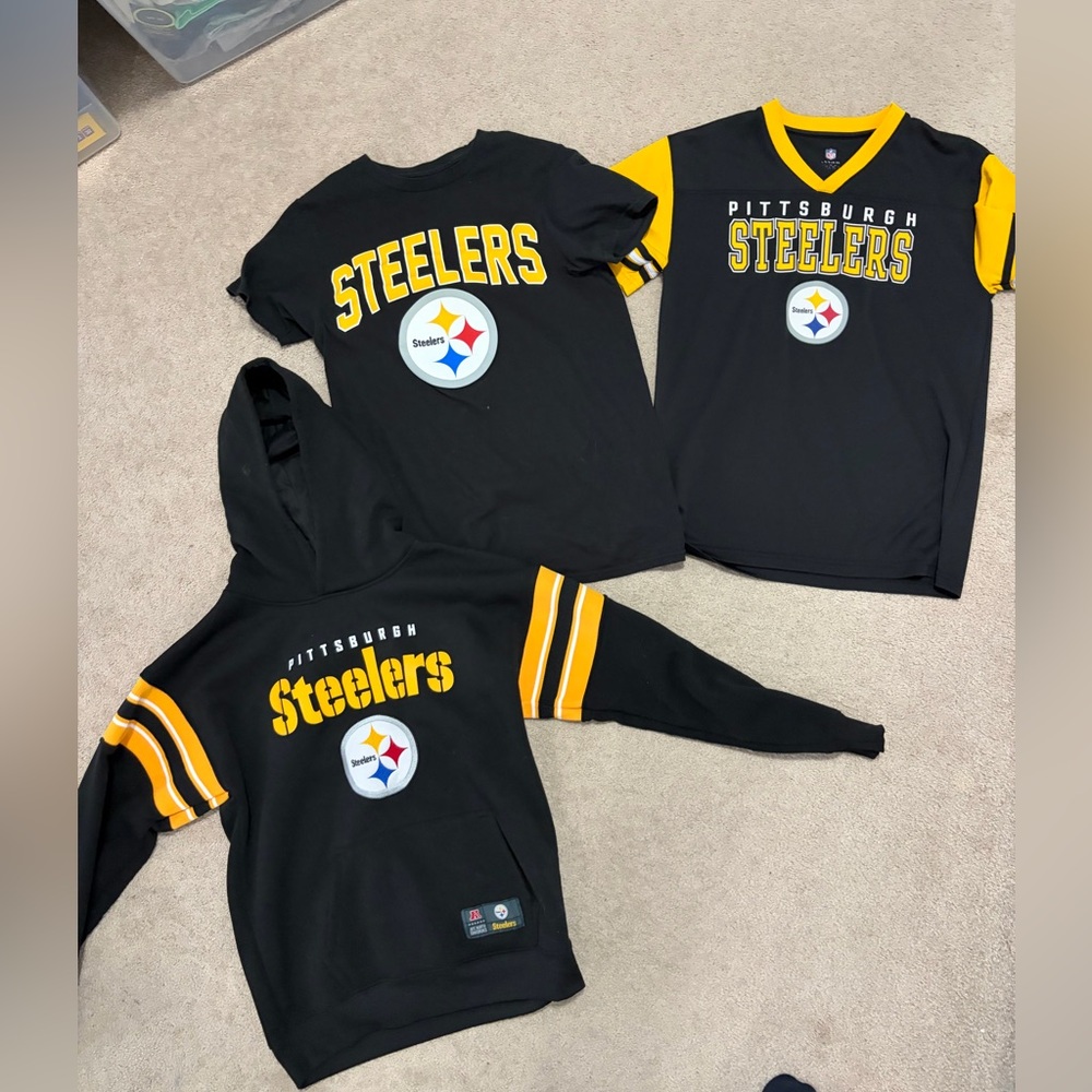 Kids Pittsburgh Steelers Tee and Hoodie Set